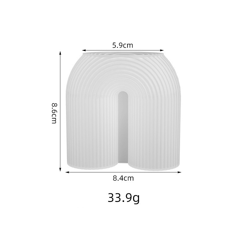 U - Förmige Silikonform für Kerzen