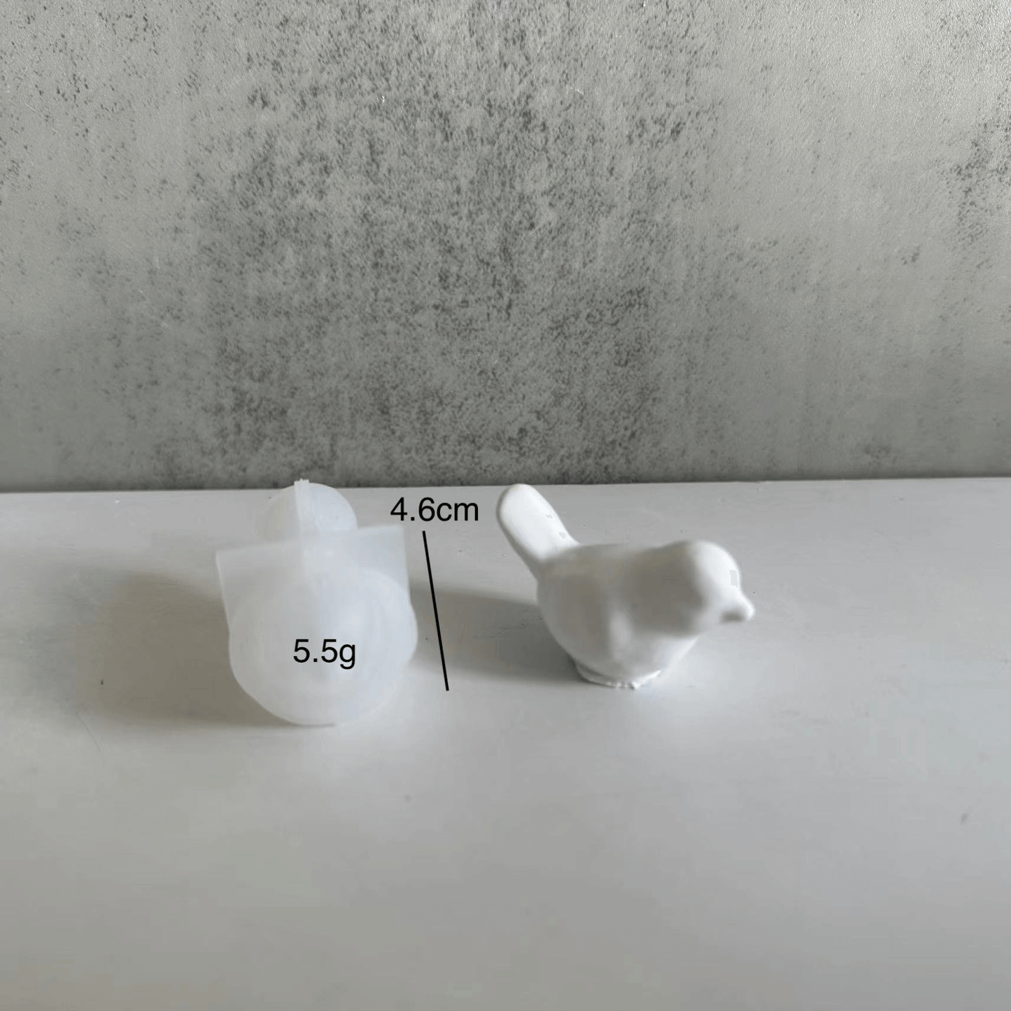 Spatz Vogel Silikonform für Beton