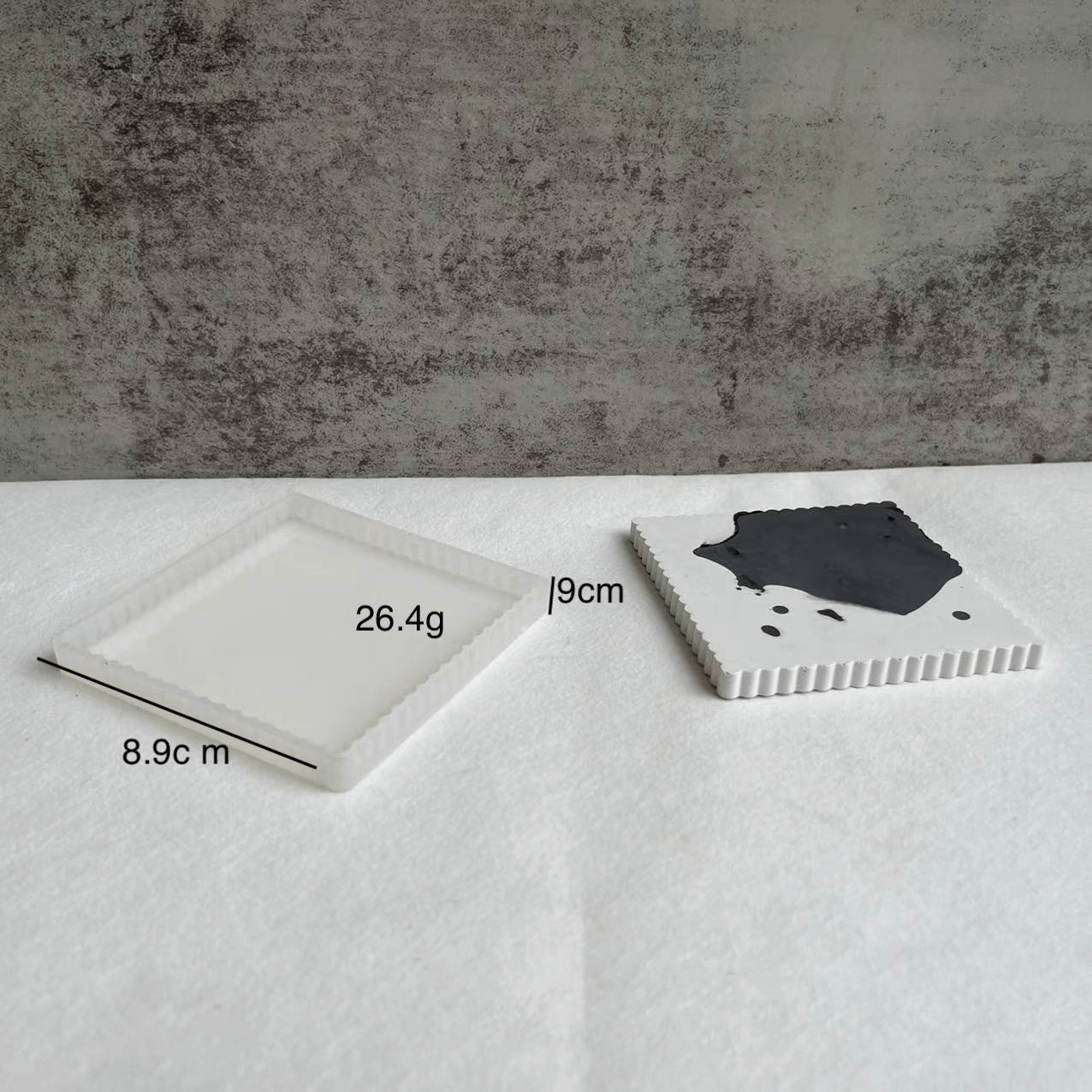 Untersetzer mit Aufbewahrung Silikonform für Beton