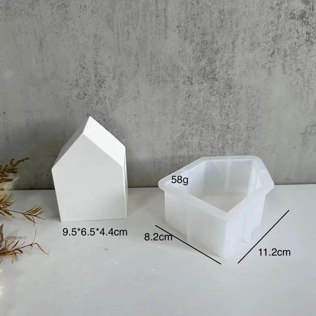 Haus Block Silikonform für Beton