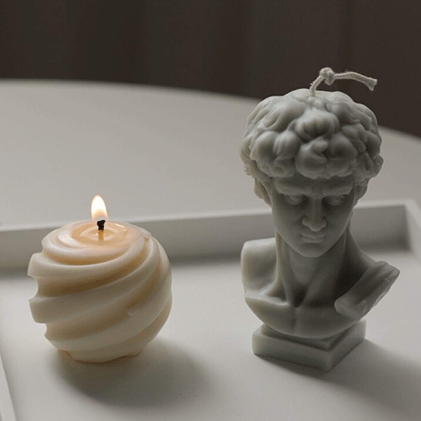 Spiralkugel Kerzenform