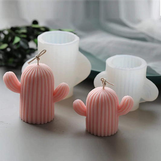 Kaktus Silikonform für Kerzen