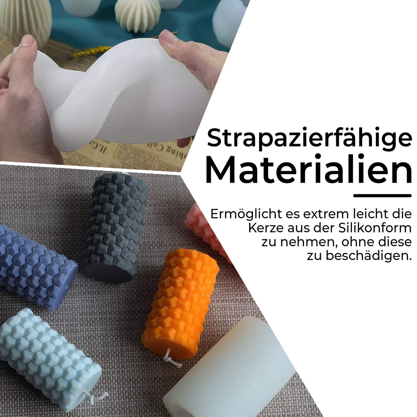 Zylinder Kerzenform Materialien