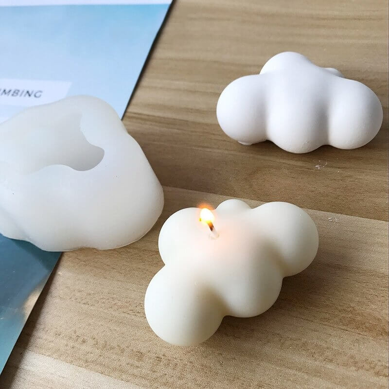 Wolke Silikonform für Kerzen